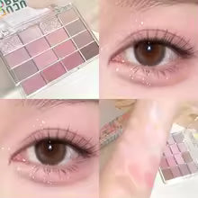 Love the 16-color eye shadow plate, pearlescent matte lying silkworm, brighten the low-saturated earth color daily makeup